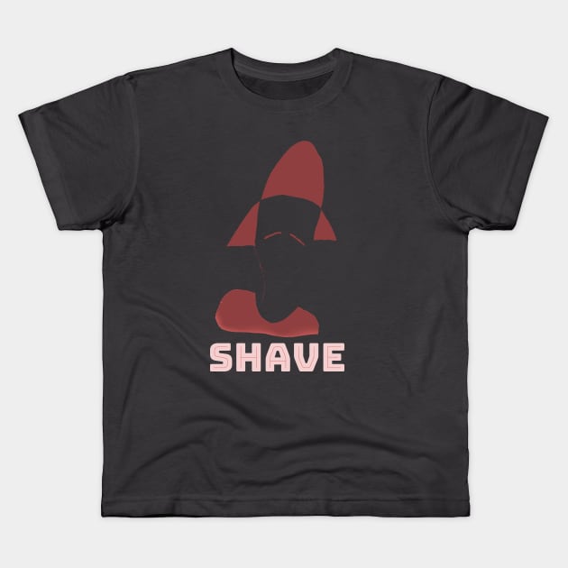 Shave your mustache Kids T-Shirt by abagold